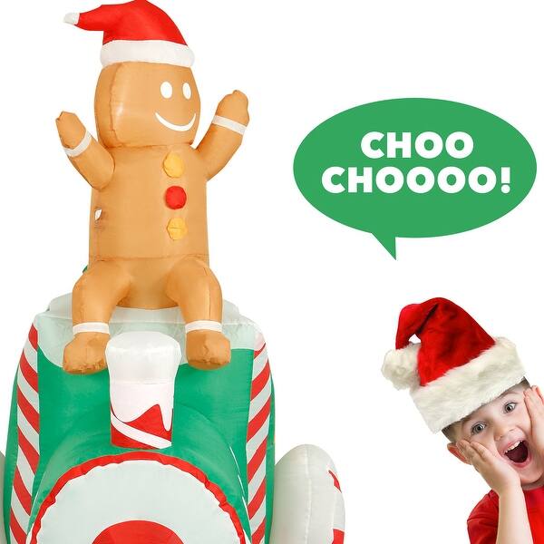 Shop Holidayana 10 Ft Inflatable Christmas Train Outdoor