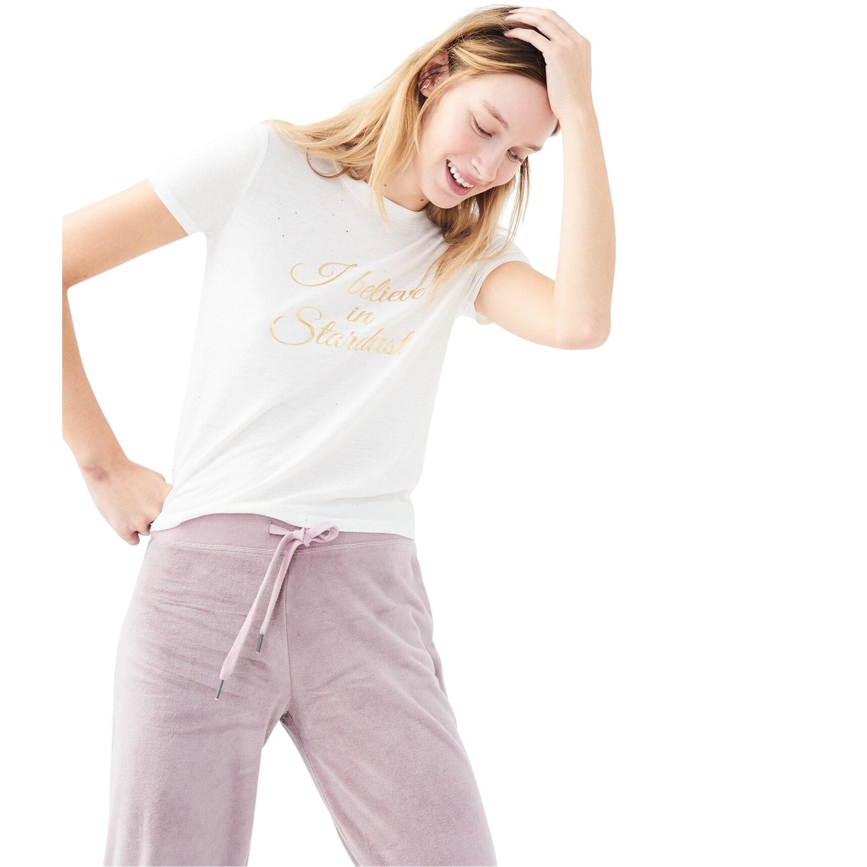 Aeropostale Womens Lets Sleep in Pajama Sleep T-Shirt