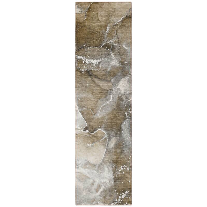Mona Modern Art-Inspired Weather Resistant Versatile Elegance Runner Outdoor Rug - 8' Runner