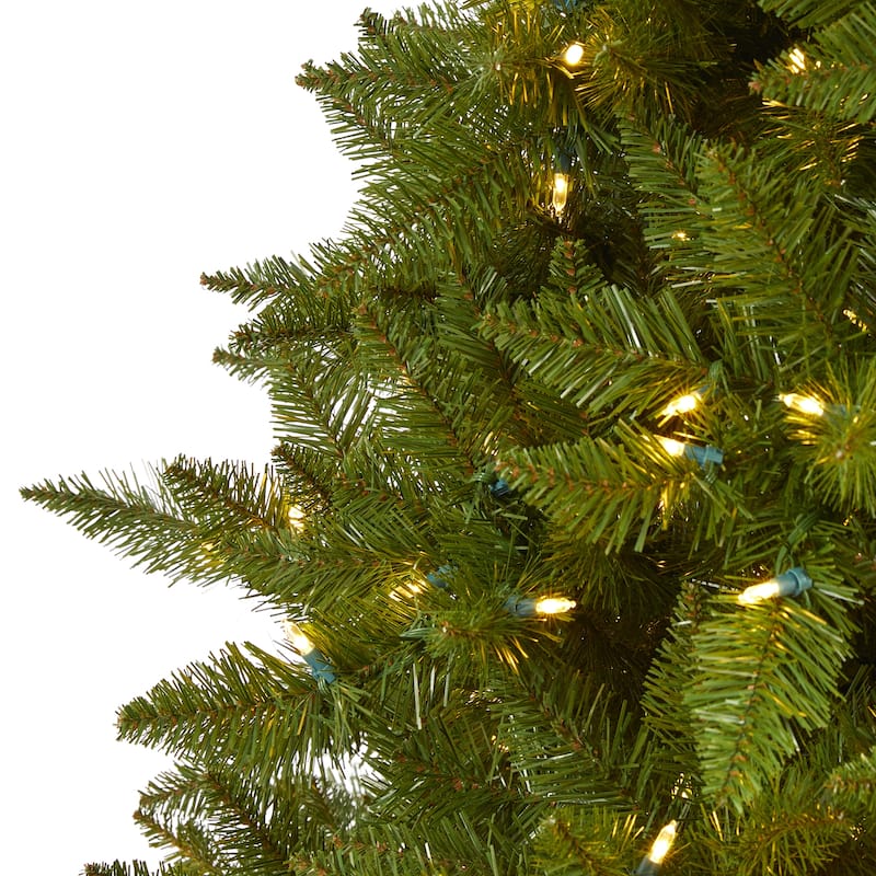 6.5ft. Spruce Artificial Christmas Tree with 450 Color Changing LED Lights & Remote - Vibrant Multifunction X-Mas Tree