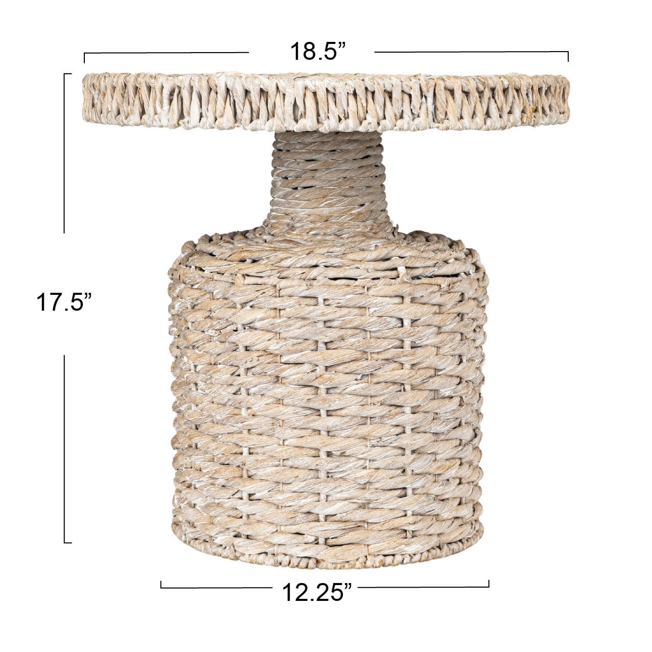 Hand-Woven Water Hyacinth Table - On Sale - Overstock - 31638139