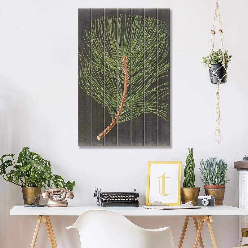 Dramatic Pine III Print On Wood by Vision Studio - Multi-Color