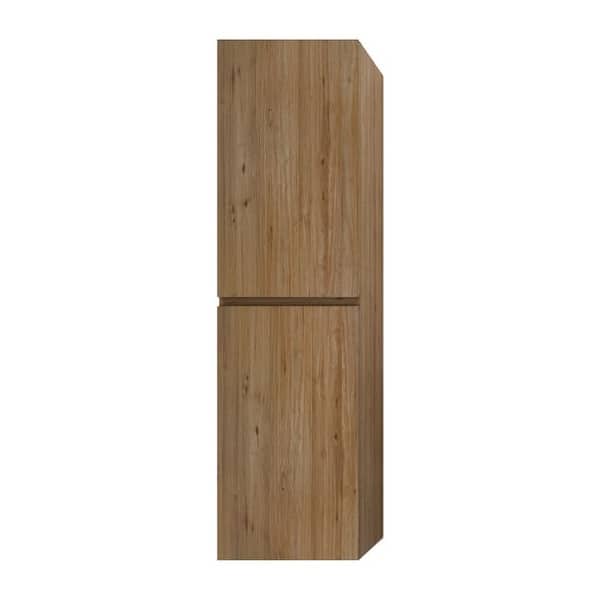 slide 2 of 8, Baillie 16'' Wall Mounted Linen Cabinet 16 - Matte - Natural Oak
