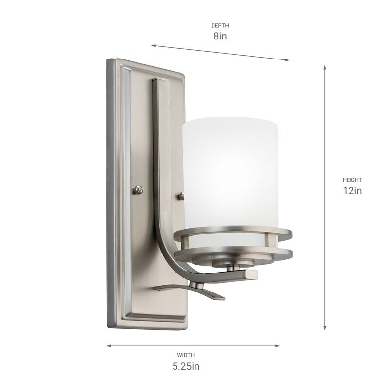 Kichler Lighting Hendrik Collection 1-light Brushed Nickel Wall Sconce