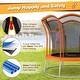 preview thumbnail 17 of 18, 8 Feet Outdoor Unique Flower Shape Trampoline with Enclosure Net