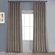 Exclusive Fabrics Heritage Plush Velvet Curtain (1 Panel) - Gallery Taupe - 50 X 108
