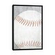 preview thumbnail 1 of 7, iCanvas "Sports Ball - Baseball" by Susan Ball Framed