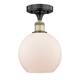 Option Matte White / Black Antique Brass