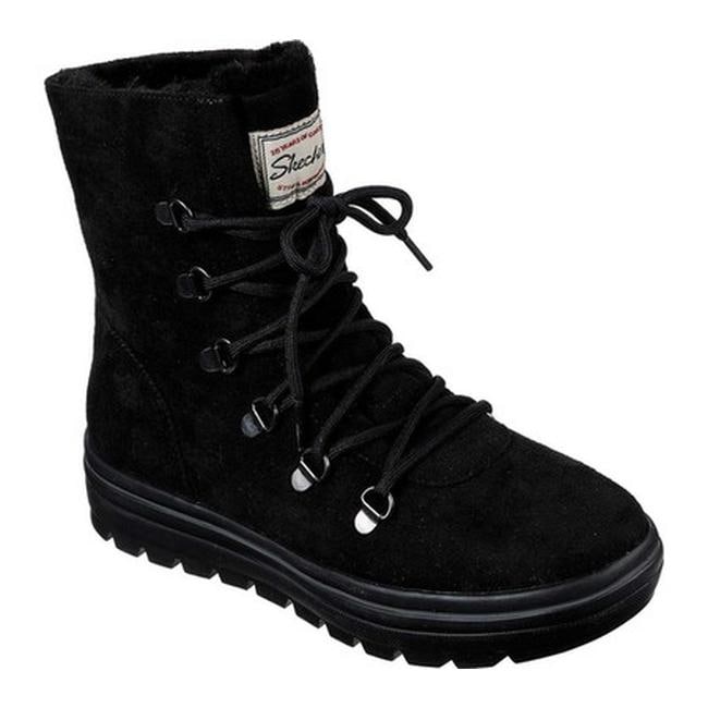 skechers black suede boots