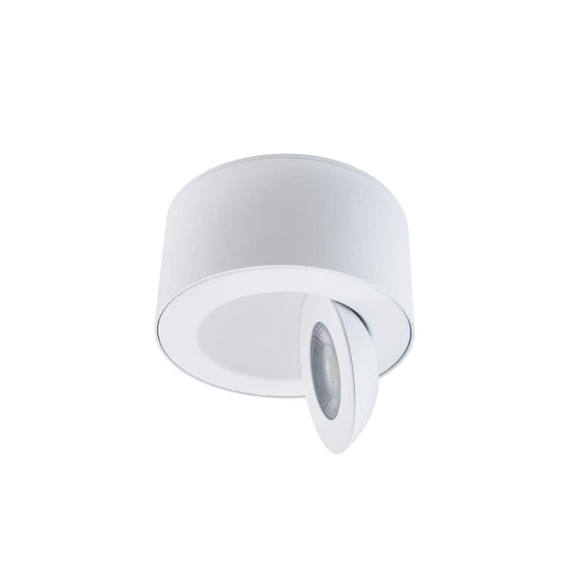 I Spy 5in LED Outdoor Flush Mount 3-CCT 3000K-3500K-4000K Set to 3000K