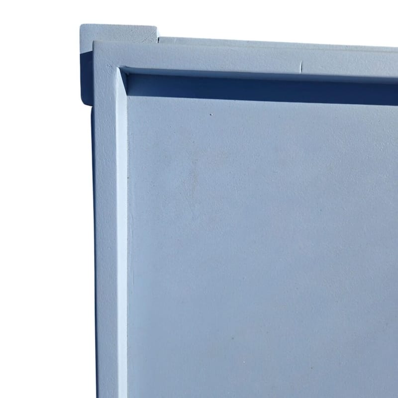 Carolina Chair & Table Scallop Coffee Table - Rectangular Mango Wood Side Table - Decorative Edge and Lower Shelf