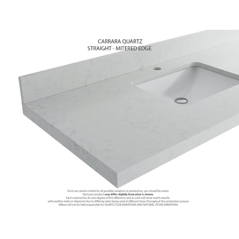 Willow Collections 36 in. W x 22 in. D Cambridge Right Offset Sink Bathroom Vanity with Countertop