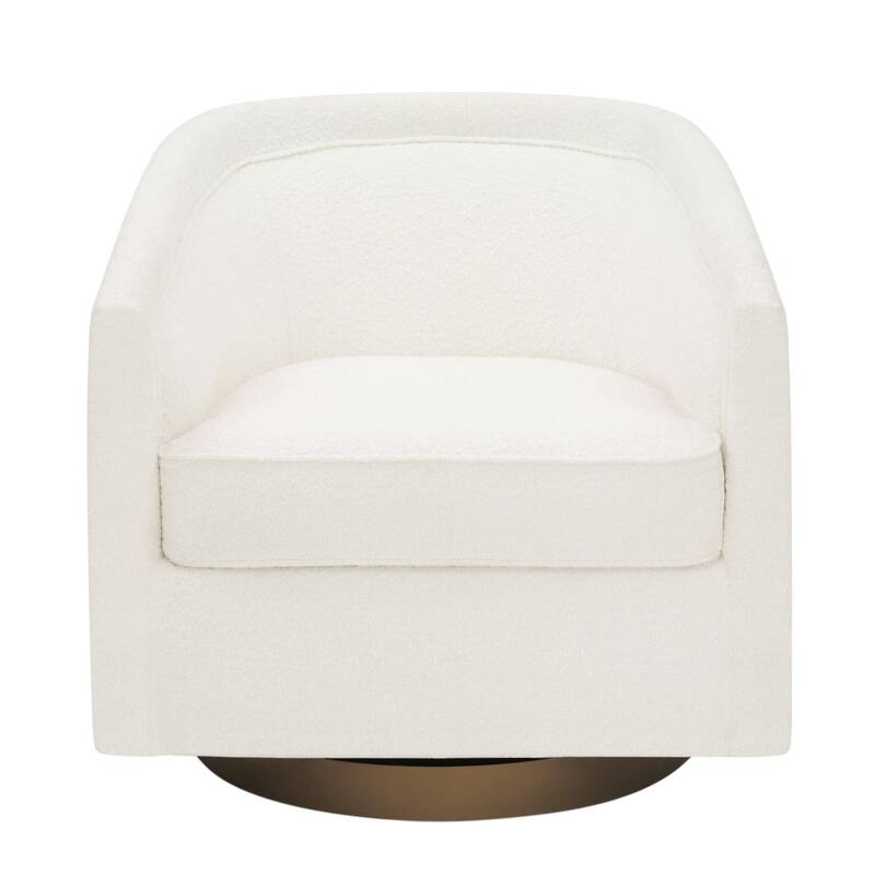 Club Style Swivel Commercial Barrel Accent Armchair - 27.25"D x 28.5"W x 30.75"H