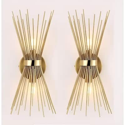 Set of 2 Light Dimmable Candle Wall Lights - Jovenko Sconces