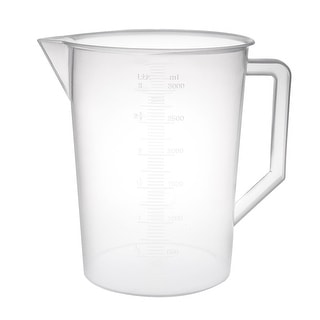 Lot De 6 Bechers Plastique Gradués 300mL Avec Poignée - Transparents - Uxcell