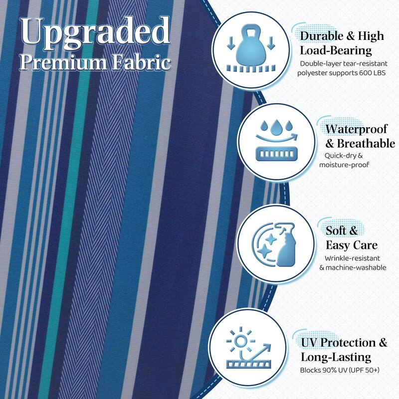 EROMMY Modern Portable Hammock, Hand-Woven Ropes, Anti-Tipping Design for Backyards, Beaches & Campsites