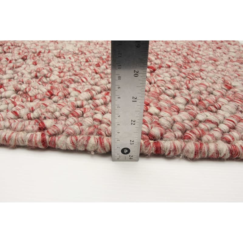 ECARPETGALLERY Braid weave Sienna Copper Wool Rug - 5'4 x 7'3