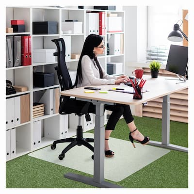Ecotex® Polypropylene Rectangular Chair Mat for Carpets - 36" x 48"
