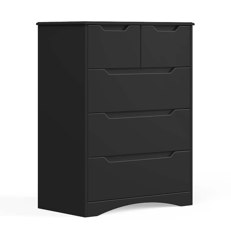3/4/5/6 Drawer Dresser, Chest of Drawers with Large Storage, Tall Dresser and Organizer Wooden Cabinet