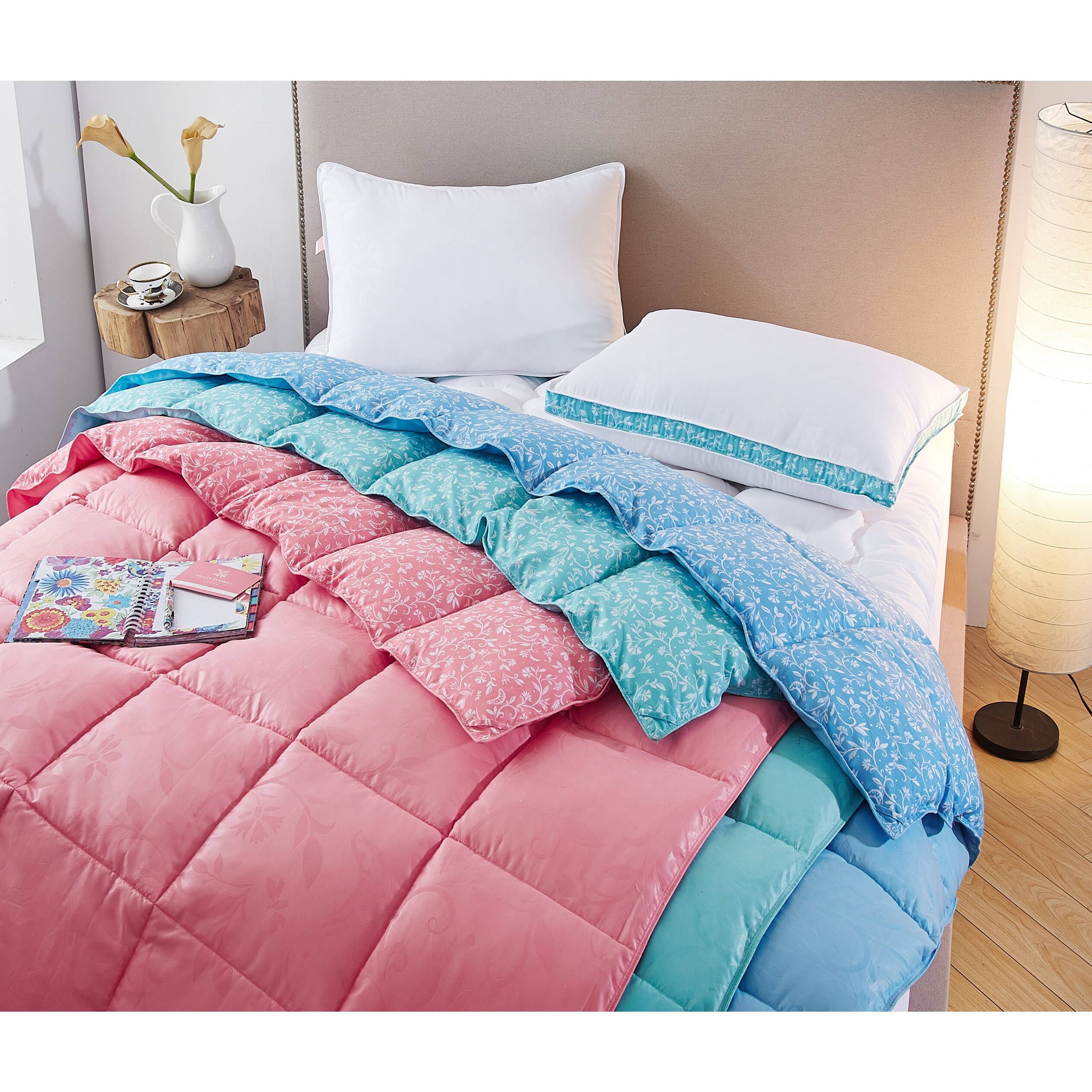 Shop Collier Campbell Bird On A Branch Year Round Down Alternative Comforter Set Aqua Sky Twin Overstock 31284540