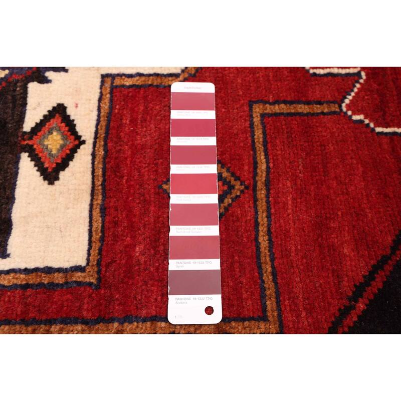 ECARPETGALLERY Hand-knotted Melis Vintage Red Wool Rug - 5'1 x 7'4