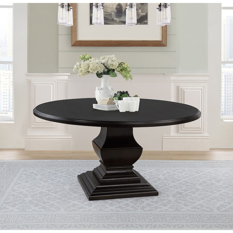 Twyla 60-inch Round Wood Dining Room Table Dark Cocoa