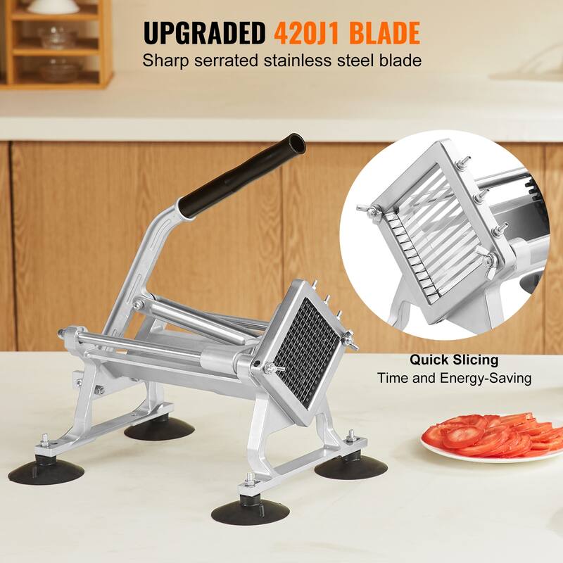 Commercial Vegetable Slicer with Non-slip Feet, for Radishes, Onions, Potatoes, Lemons