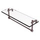 preview thumbnail 44 of 55, Allied Brass 16 Inch Glass Vanity Shelf with Integrated Towel Bar