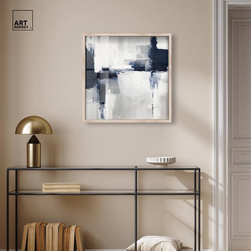 Porcelain Blue on White II Shadowbox by Art Remedy