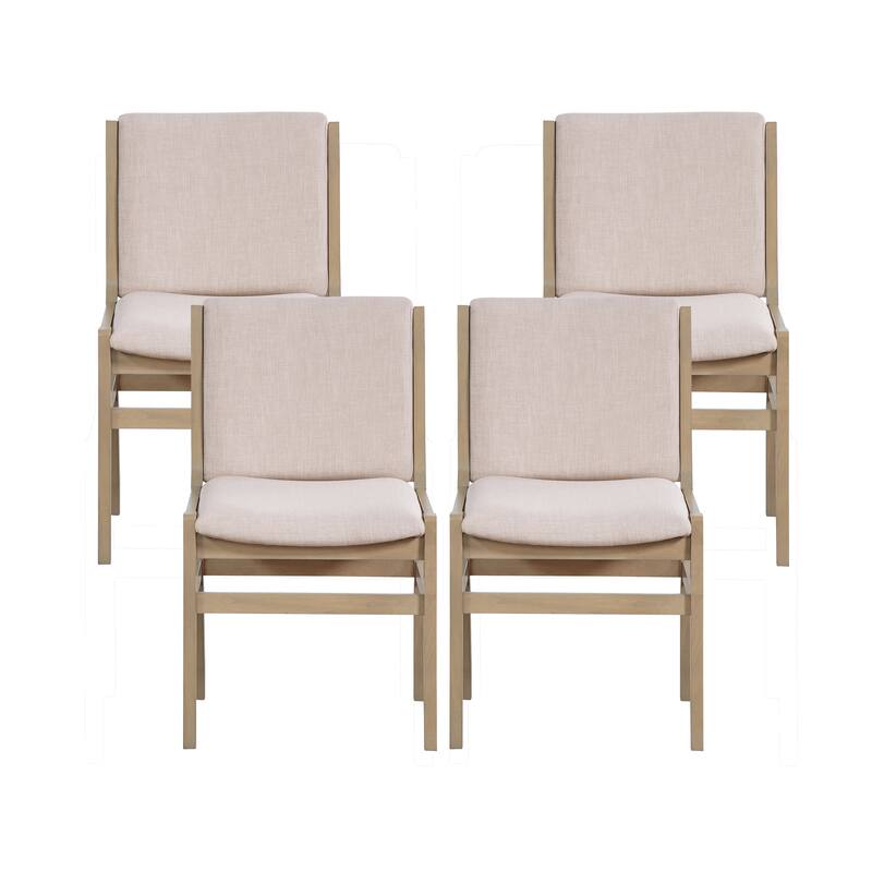 Christopher Knight Home - Modern Contemporary Upholstered Armless Dining Chairs Set with Seat and Back Cushion