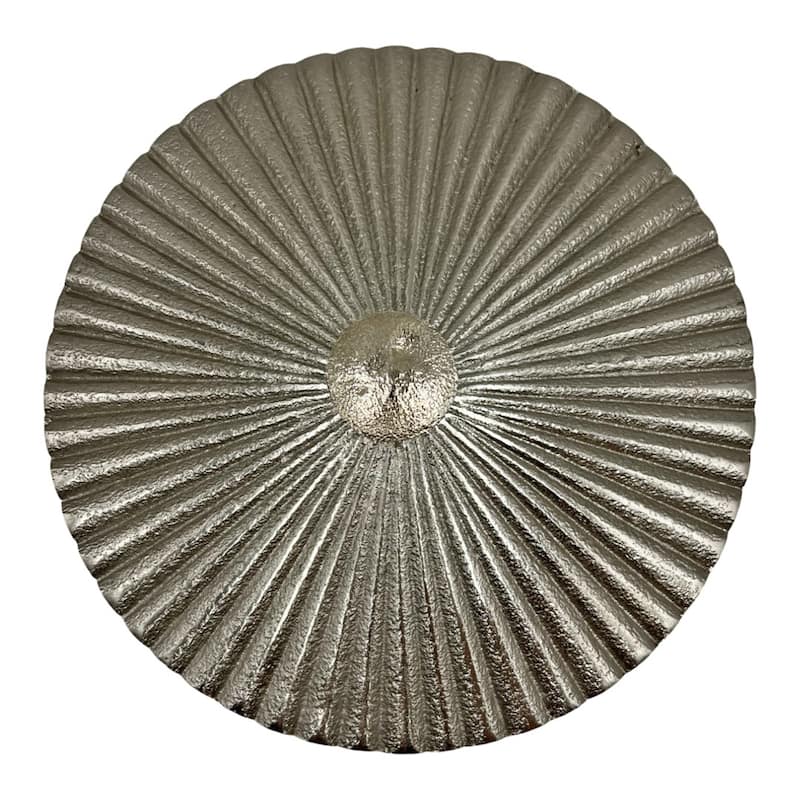 8 Inch Wide Decorative Handmade Aluminum Round Bowl with Cap - 8 x 8 x 3 in