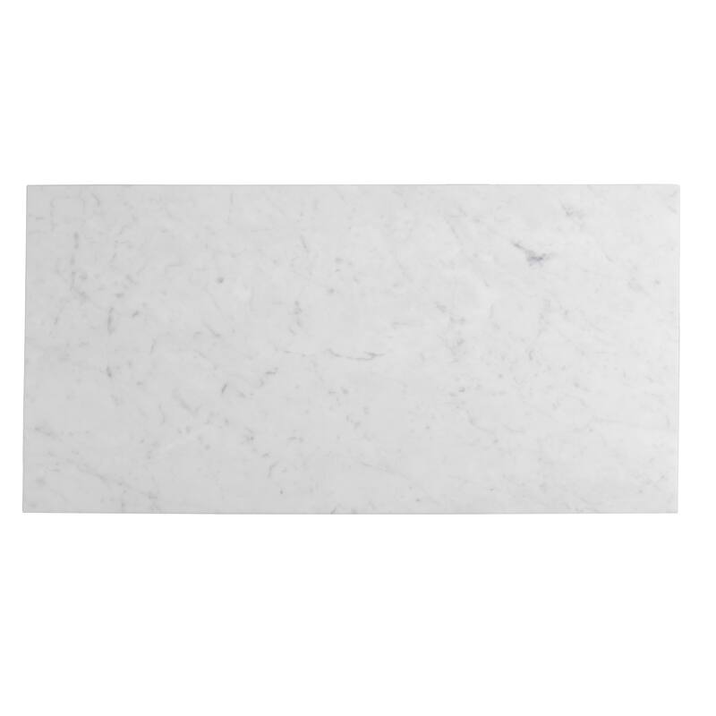 Apollo tile 12 x 24 Grandis Polished White Bianco Carrara Marble Tile (10 sq ft/case) - 5 Pack
