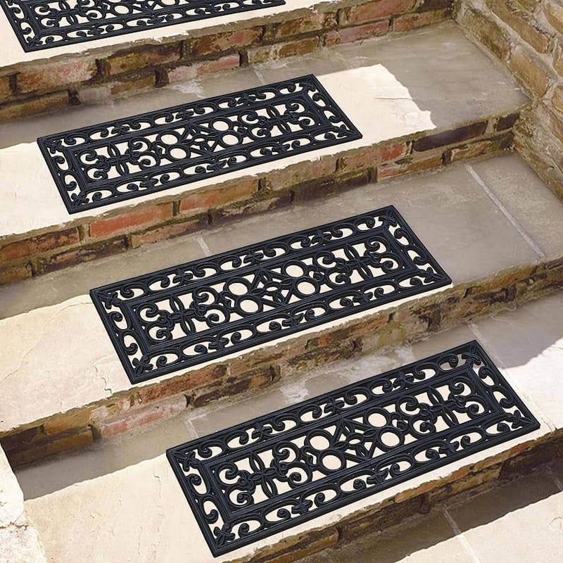 Rubber Stair Treads Doormat Non-Slip Weather-Resistant