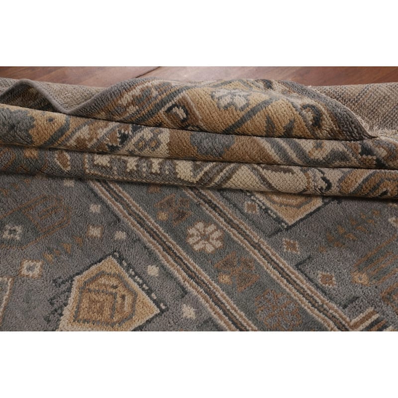 Khotan Indian Area Rug Handmade Wool Carpet - 8'0"x 10'1"