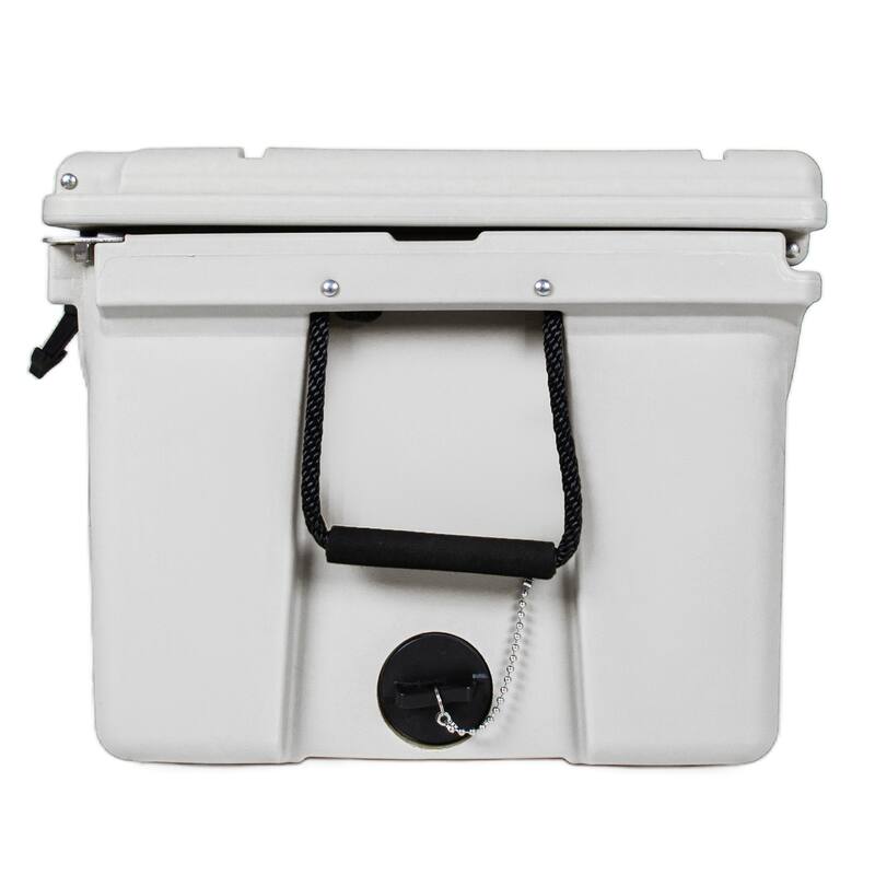 110 Quart Khaki Cooler, Rotomolded Insulated Ice Chest, Heavy-Duty Hard Shell Cooler with 6-10 Day Ice Retention for Camping