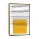 preview thumbnail 5 of 10, iCanvas "Minimal Primary II" by Jay Stanley Framed Canvas Print Gold - 26x18