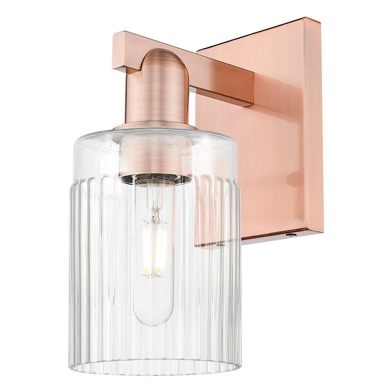 Innovations Lighting 716-1W-11-5 Hadley Sconce Hadley 11" Tall Wall - Antique Copper / Clear