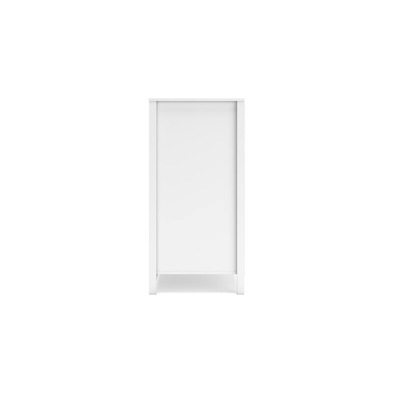 Signature Design by Ashley Hallityn White Bookcase - 31.61" W x 19.84" D x 41.14" H