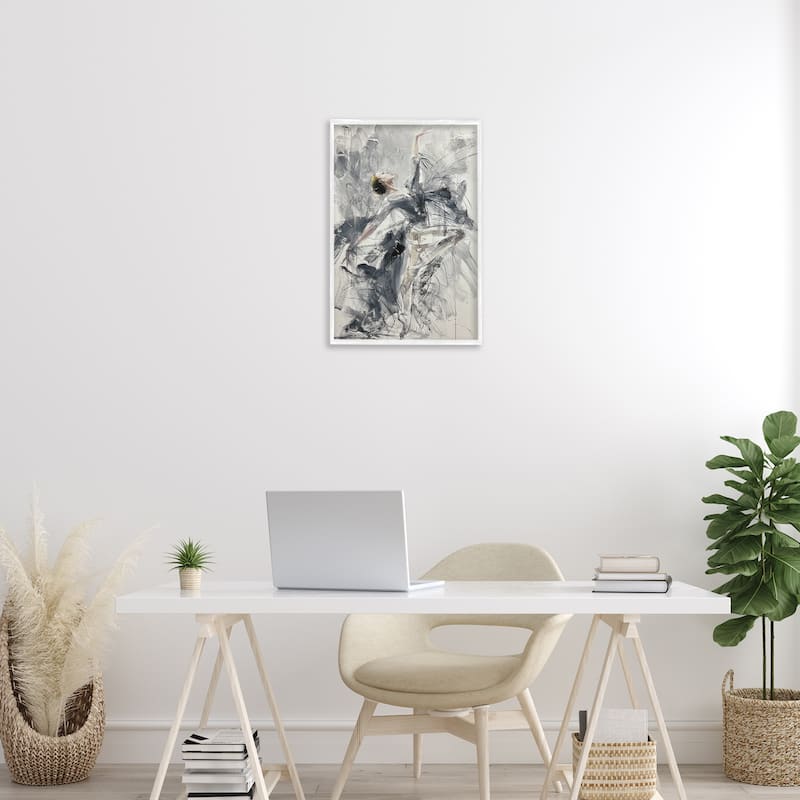 Stupell Elegant Pose Dancer Framed Giclee Art Design By Lucille Lee