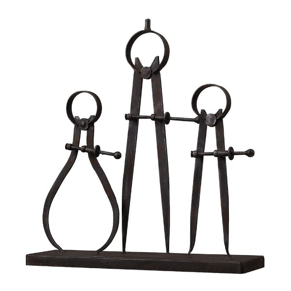 14.5" Black Compass and Caliper Set - N/A