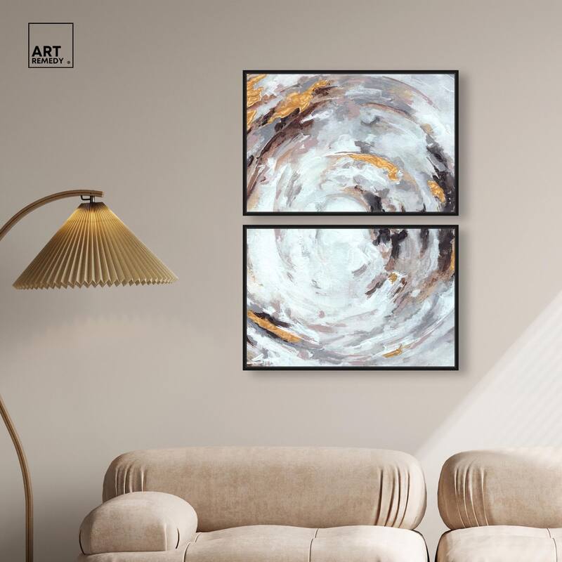 Cyclone Art Canvas Set of 2 by Art Remedy