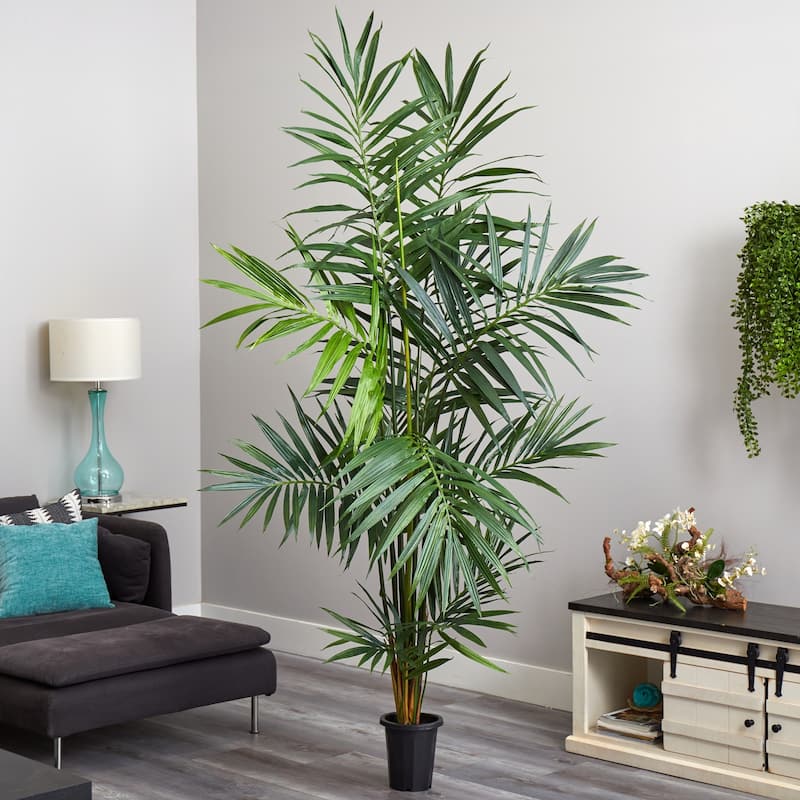 7Ft Artificial Palm Tree - Lush Silk Tree for Home Office Decor - Realistic Tropical Indoor Plant - 7ft.