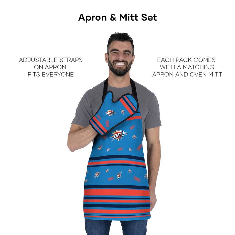 NBA Press Apron BBQ Mitt 2-piece Set