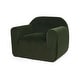 preview thumbnail 4 of 3, Roomfitters Oversized Modern Lounge Chair with Rounded Arms and Tufted Backrest for Living Room or Office, Olive Green