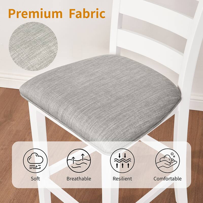 30" Modern Dining Table Set, 2-Seater Charging Station 3-Tier Storage
