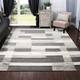Miranda Haus Geometric Modern Patchwork Polypropylene Indoor Area Rug