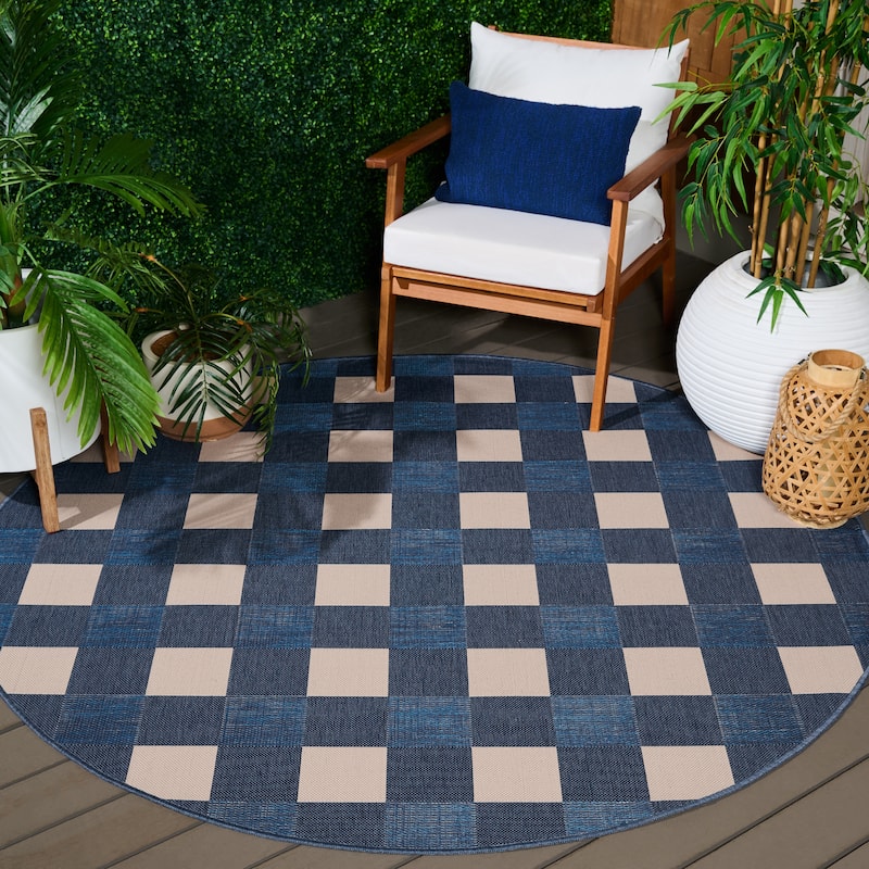 SAFAVIEH Courtyard Meryem Indoor/Outdoor Washable Backyard Patio Rug