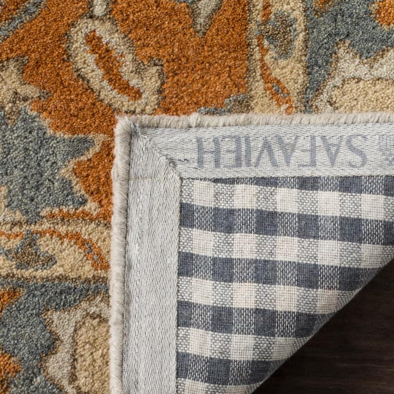 SAFAVIEH Handmade Heritage Seaflora Traditional Oriental Wool Rug