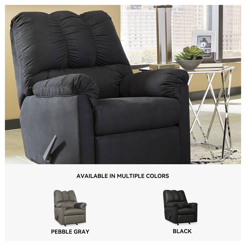 Signature Design by Ashley Darcy Contemporary Black Rocker Recliner