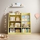 preview thumbnail 4 of 21, Kids Bookshelf and Toy Storage Organizer with Adjustable Shelves for Playroom, Nursery, and More Yellow